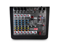 4 MIC/LINE 2 WITH ACTIVE D.I., 2 STEREO INPUTS4 CHANNEL 24/96KHZ USB INTERFACE, 3-BAND EQ,"